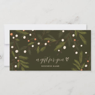 Chic Rustic Greenery Winter Holiday Christmas logo