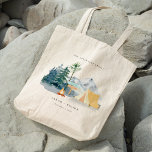 Chic Rustic Pine Woods Camping Mountain Wedding Tote Bag<br><div class="desc">For any further customisation or any other matching items,  please feel free to contact me at yellowfebstudio@gmail.com</div>