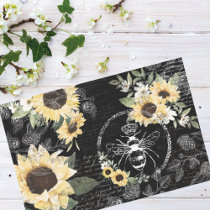 Elegant Vintage Honey Queen Bee Black & White Wrapping Paper - Moodthology  Papery