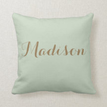 Chic Sage green  minimalist  throw  throw pillow