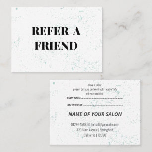 Chic Salon Referral Cards – Modern Business Promo 