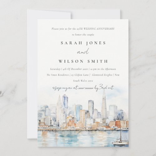 Chic San Francisco Landscape Wedding Anniversary 
