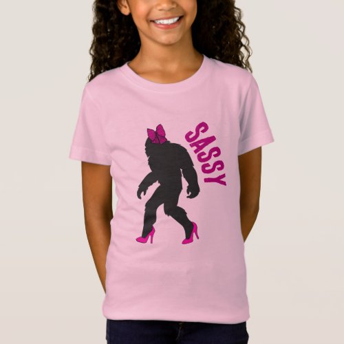 Chic Sassy Sasquatch Big Foot T_Shirt