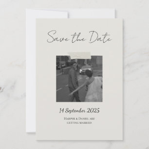 Chic Save The Date Card with personal touch