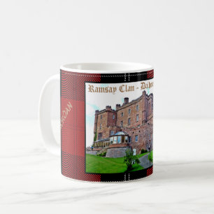 Chic Scottish Ramsay Clan Castle Tartan Name Coffee Mug