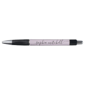 Chic Script Calligraphy Pastel Purple Pen