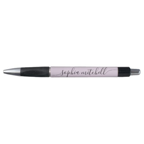 Chic Script Calligraphy Pastel Purple Pen
