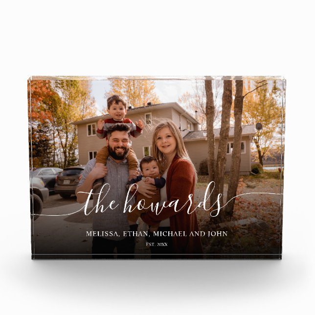 Chic Script Family Photo (Front)