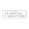 Chic Script Future Mr Mrs Wedding Return Address