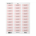 Chic Script Return Address Labels | Modern Pink | Zazzle