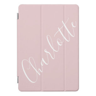 Chic Script Typography Personalized Pink iPad Pro Cover
