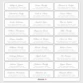 Minimalist Wedding Guest Address Labels, Zazzle