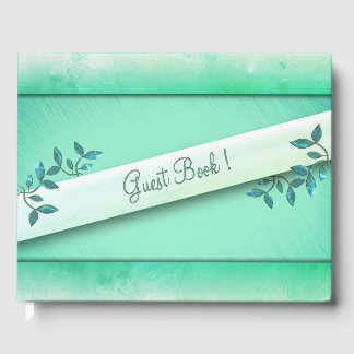 Chic Sea Green  Guest Book