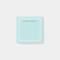 Chic Sea Green | Personalized Post-it Notes