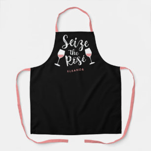 Chic Seize the Rosé Add Name Apron