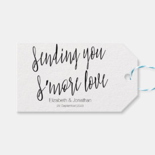 Chic "Sending you s'more love" Wedding Favor Tag