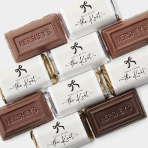 Chic She's Tying the Knot Black Bow Bridal Shower Hershey's Miniatures