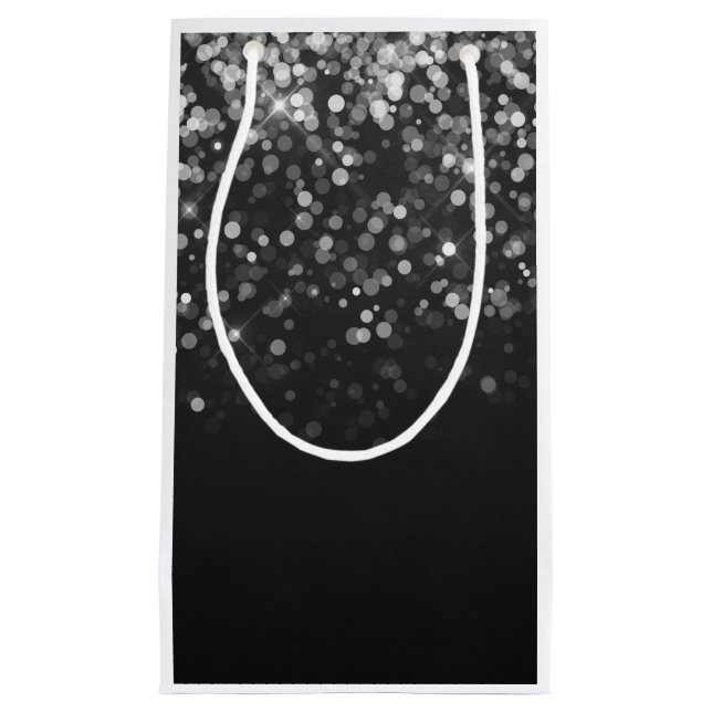 Chic Shiny Night Gift Bag - Wine, Glossy (Front)