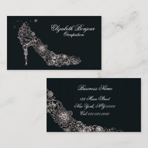 Customizable Chic Shoe ~ Business Card