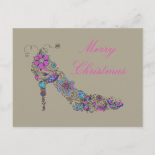 Chic Shoe Christmas -Postcard / RSVP / Invitations