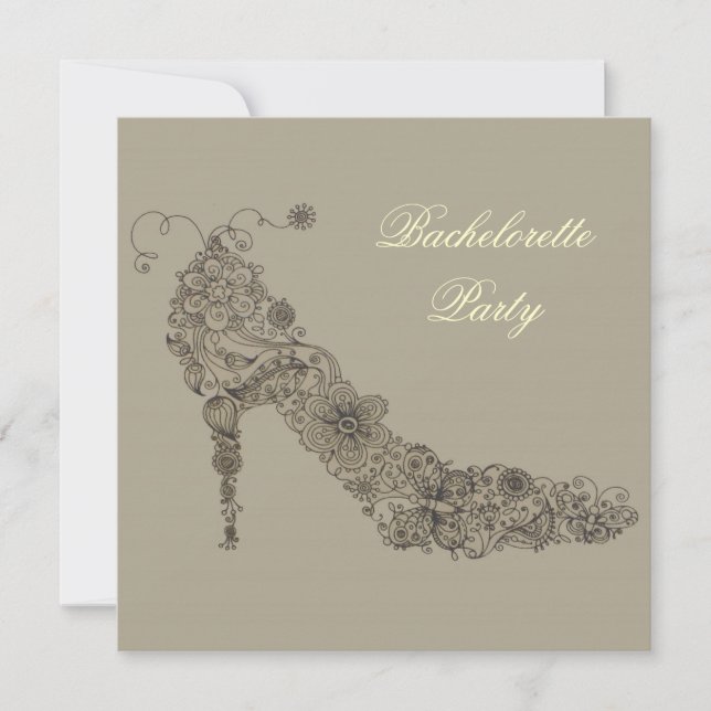 Chic Shoe ~ Invitations (Front)