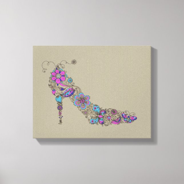 Chic Shoe - Wrapped Canvas Print (Front)
