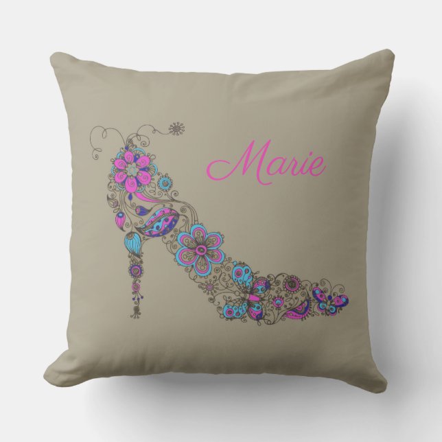 Chic Shoes (Indoor / Outdoor Option) - Throw Pillow (Front)