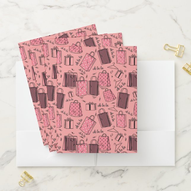 Chic Shopper Pocket Folders  (In Situ)