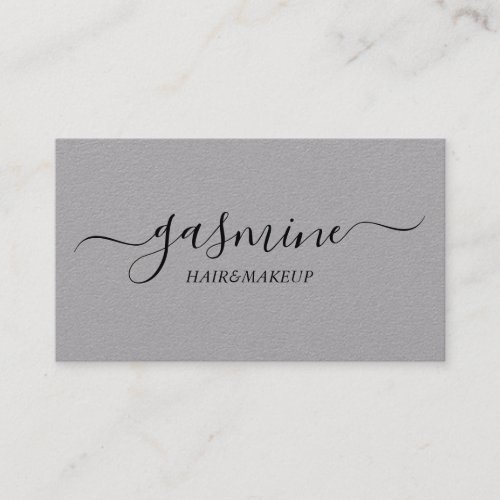 Chic Signature Premium Grey and Black Typography Business Card
