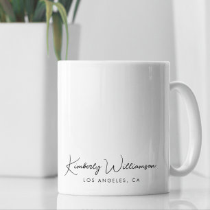 Chic Signature Script Business Coffee Mug