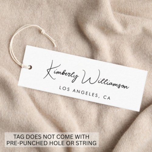 Chic Signature Script Hang Tag
