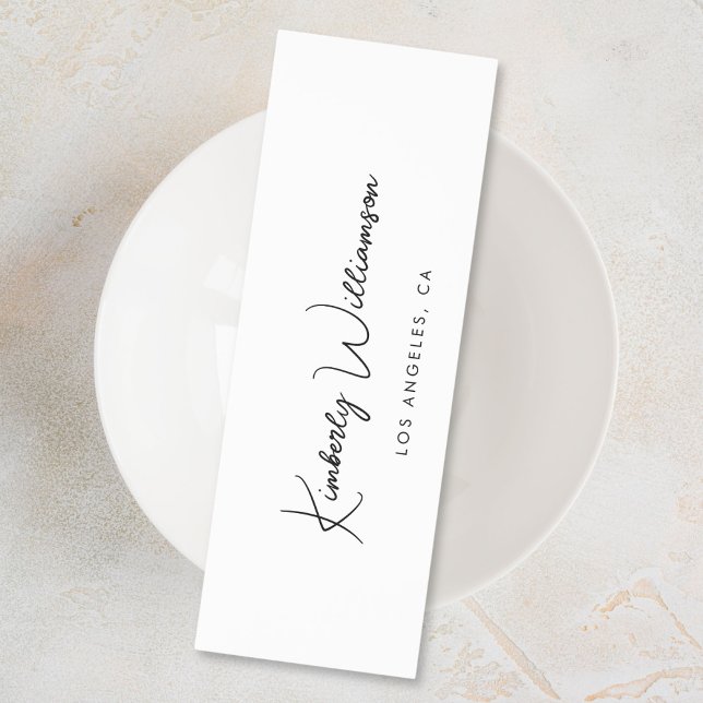 Chic Signature Script Monogram Bookmarks (Empower your name in our signature script as your logo and brand identity)