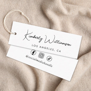 Chic Signature Script Personalized Hang Tag