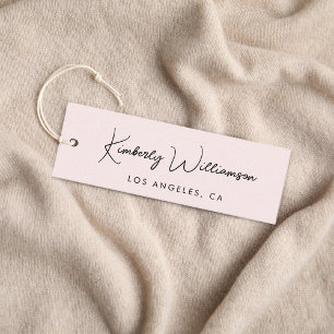 Chic Signature Script Pink Hang Tag