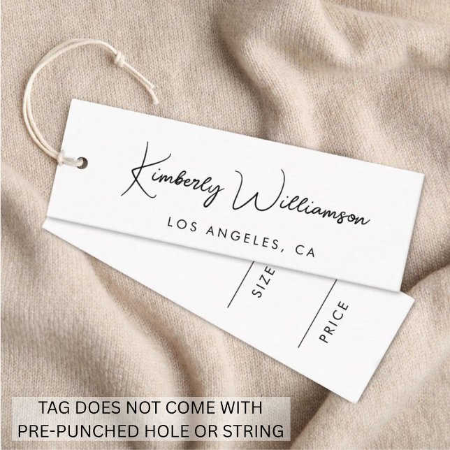Chic Signature Script Price Hang Tag (Creator Uploaded)