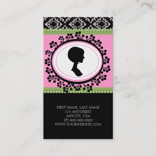 Chic Silhouette Business Cards