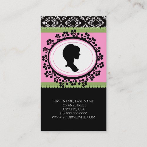 Chic Silhouette Business Cards