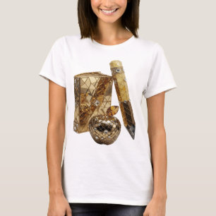 Chic Silver ABSTRACT ART Artistic Motif T-Shirt