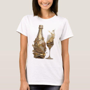 Chic Silver ABSTRACT ART Fashion Print T-Shirt