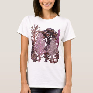 Chic Silver ABSTRACT ART Statement Design T-Shirt