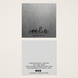 Chic Silver Modern MinimalBlack Earring Jewelry