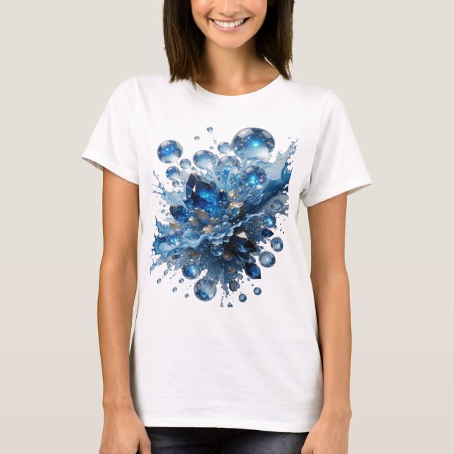 Chic Silver WATER ELEMENT Custom Tee (Front)