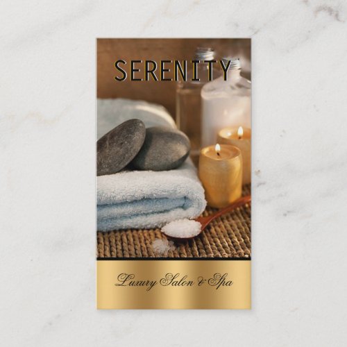 Chic Simple and Clean Spa Card Business Card