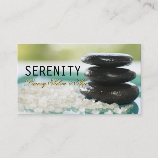 Customizable Chic Simple and Clean Spa Card Business Cards