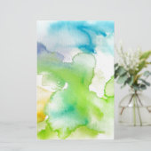 Chic Simple Beautiful Abstract Watercolor Pattern (Standing Front)