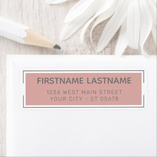 Chic Simple Gray Sophisticated Typography Script Label