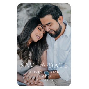 Chic + Simple Modern Save the Date Magnet