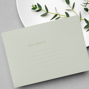 Chic & Simple Soft Mint Green  Envelope