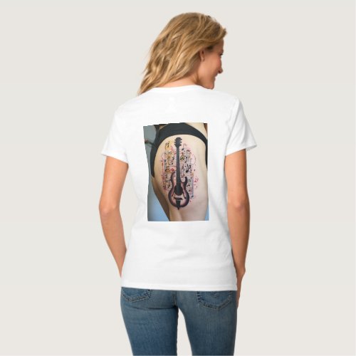 Chic Simplicity Minimalist Tatouage T_Shirt Coll
