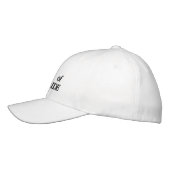 Chic Sister of the Bride black and white wedding Embroidered Baseball Cap (Left)